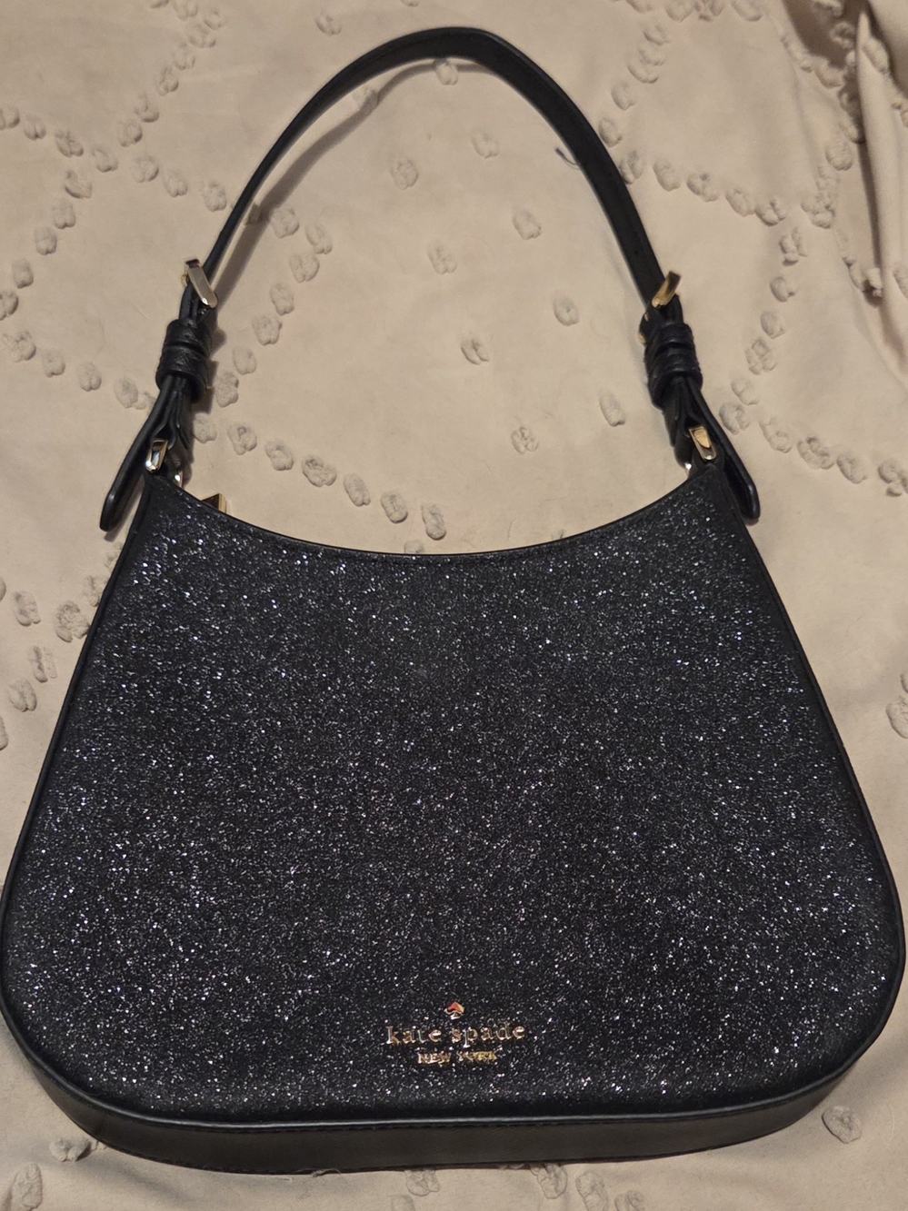 kate spade Black Glitter Shoulder Bag